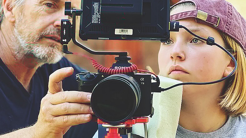 Doug Purdy and Scout Purdy film Pilgrim